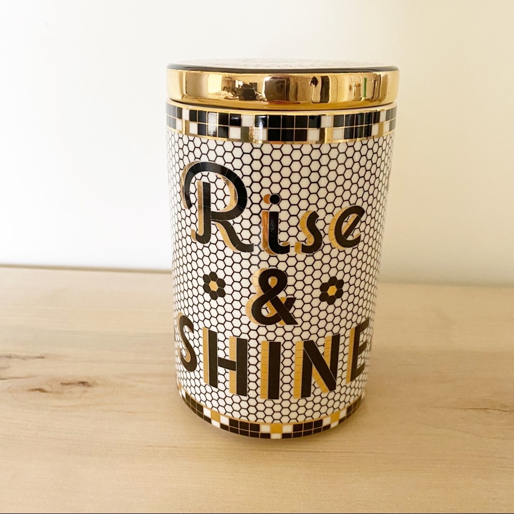 Anthropologie Bistro Tile Rise & Shine Canister - Picture 5 of 8